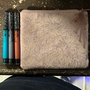 Three Kat Von D Lipsticks With Free Make Up Case